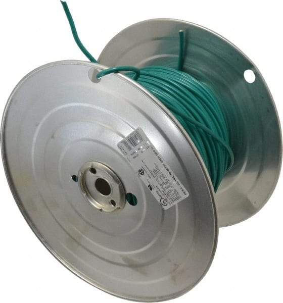 Southwire - 10 AWG, 105 Strand, Green Machine Tool Wire - PVC, Acid, Moisture and Oil Resistant, 500 Ft. Long - Eagle Tool & Supply