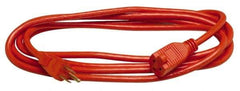 Southwire - 100', 14/3 Gauge/Conductors, Orange Indoor & Outdoor Extension Cord - 1 Receptacle, 13 Amps, 125 VAC, UL SJTOW, NEMA 5-15P, 5-15R - Eagle Tool & Supply