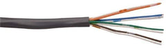 Southwire - 4 Conductor, 24 AWG Telephone Wire - 1,000 Ft., Copper Conductor, Beige, Gray and White PVC Jacket - Eagle Tool & Supply