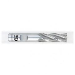 7/8 Dia. x 4-1/8 Overall Length 4-Flute Square End HSS-CO SE End Mill-Round Shank-Non-Center Cutting-TiN - Eagle Tool & Supply