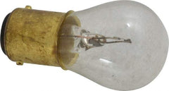 Value Collection - 17.875 Watt, 6.5 Volt, Incandescent Miniature & Specialty S8 Lamp - Double Contact Bayonet Base, 5 to 49 Equivalent Range, Warm (1,000 to 3,000), Dimmable, 2" OAL - Eagle Tool & Supply