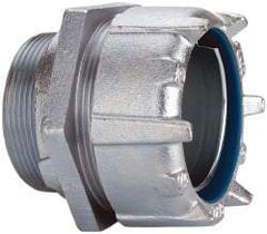 Thomas & Betts - 3" Trade, Steel Threaded Straight Liquidtight Conduit Connector - Noninsulated - Eagle Tool & Supply