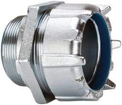 Thomas & Betts - 3" Trade, Steel Threaded Straight Liquidtight Conduit Connector - Insulated - Eagle Tool & Supply