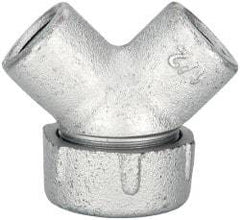 Thomas & Betts - 1/2" Trade, Iron Threaded Angled Rigid/Intermediate (IMC) Conduit Elbow - Noninsulated - Eagle Tool & Supply