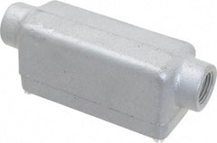 O-Z/Gedney - C Body, 1/2" Trade, Rigid Malleable Iron Conduit Body - Rectangle, 3.69" OAL, Hazardous Locations - Eagle Tool & Supply