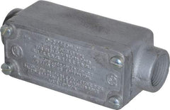 O-Z/Gedney - C Body, 3/4" Trade, Rigid Malleable Iron Conduit Body - Rectangle, 1" OAL, Hazardous Locations - Eagle Tool & Supply