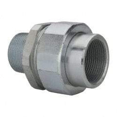 Thomas & Betts - 1-1/4" Trade, Steel Threaded Straight Rigid/Intermediate (IMC) Conduit Male Union - Noninsulated - Eagle Tool & Supply