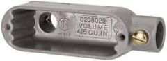 Hubbell Killark - Form Set Screw, LB Body, 1/2" Trade, EMT Aluminum Conduit Body - Oval, 4-17/32" OAL, 4 cc Capacity - Eagle Tool & Supply