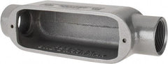 Hubbell Killark - Form 35, C Body, 1-1/4" Trade, IMC, Rigid Malleable Iron Conduit Body - Oval, 9-1/8" OAL, 32 cc Capacity, Hazardous & Wet Locations - Eagle Tool & Supply