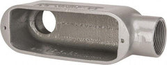 Hubbell Killark - Form 35, LB Body, 1-1/4" Trade, IMC, Rigid Malleable Iron Conduit Body - Oval, 7-1/2" OAL, 28.8 cc Capacity, Hazardous & Wet Locations - Eagle Tool & Supply