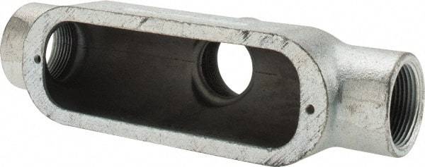 Hubbell Killark - Form 35, TB Body, 1-1/4" Trade, IMC, Rigid Malleable Iron Conduit Body - Oval, 9-3/16" OAL, 32 cc Capacity, Hazardous & Wet Locations - Eagle Tool & Supply