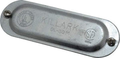 Hubbell Killark - 1" Trade, Steel Conduit Body Cover Plate - Use with Form 35 Conduit Bodies, Form 85 Conduit Bodies - Eagle Tool & Supply