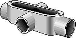 Hubbell Killark - Form 35, X Body, 1-1/4" Trade, IMC, Rigid Malleable Iron Conduit Body - Oval, 9-3/16" OAL, 32 cc Capacity, Hazardous & Wet Locations - Eagle Tool & Supply