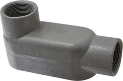 Hubbell Killark - Form 7, LB Body, 1-1/2" Trade, IMC, Rigid Iron Conduit Body - Oval, 7-1/4" OAL, 26 cc Capacity, Gray, Hazardous & Wet Locations - Eagle Tool & Supply