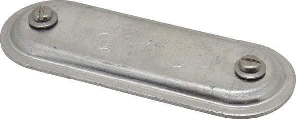 Hubbell Killark - 1" Trade, Aluminum Conduit Body Cover Plate - Use with Form 7 Conduit Bodies - Eagle Tool & Supply