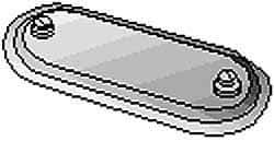 Hubbell Killark - 2-1/2" & 3" Trade, Aluminum Conduit Body Cover Plate - Use with Form 7 Conduit Bodies - Eagle Tool & Supply