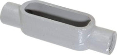 Hubbell Killark - Form 7, C Body, 1/2" Trade, IMC, Rigid Iron Conduit Body - Oval, 5-1/2" OAL, 4 cc Capacity, Gray, Hazardous & Wet Locations - Eagle Tool & Supply