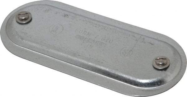 Hubbell Killark - 2" Trade, Steel Conduit Body Cover Plate - Use with Form 7 Conduit Bodies - Eagle Tool & Supply