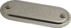 Hubbell Killark - 2" Trade, Aluminum Conduit Body Cover Plate - Use with Form 7 Conduit Bodies - Eagle Tool & Supply