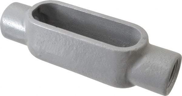 Hubbell Killark - Form 7, C Body, 3/4" Trade, IMC, Rigid Iron Conduit Body - Oval, 6-3/16" OAL, 7 cc Capacity, Gray, Hazardous & Wet Locations - Eagle Tool & Supply