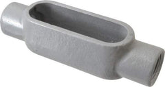 Hubbell Killark - Form 7, C Body, 3/4" Trade, IMC, Rigid Iron Conduit Body - Oval, 6-3/16" OAL, 7 cc Capacity, Gray, Hazardous & Wet Locations - Eagle Tool & Supply