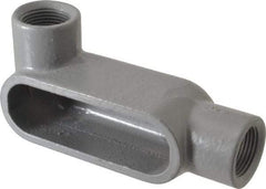 Hubbell Killark - Form 7, LL Body, 3/4" Trade, IMC, Rigid Iron Conduit Body - Oval, 5-3/8" OAL, 7 cc Capacity, Gray, Hazardous & Wet Locations - Eagle Tool & Supply