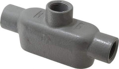 Hubbell Killark - Form 7, TB Body, 3/4" Trade, IMC, Rigid Iron Conduit Body - Oval, 6-5/16" OAL, 9-1/2 cc Capacity, Gray, Hazardous & Wet Locations - Eagle Tool & Supply