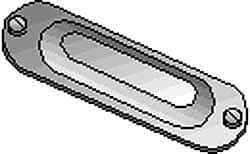 Hubbell Killark - 3-1/2" & 4" Trade, Aluminum Conduit Body Cover Plate - Use with Form 35 Conduit Bodies, Form 85 Conduit Bodies - Eagle Tool & Supply