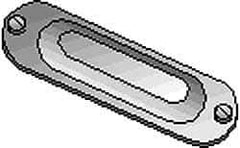 Hubbell Killark - 3-1/2" & 4" Trade, Steel Conduit Body Cover Plate - Use with Form 35 Conduit Bodies, Form 85 Conduit Bodies - Eagle Tool & Supply