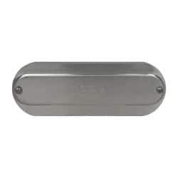 Hubbell Killark - 2-1/2" & 3" Trade, Aluminum Conduit Body Cover Plate - Use with Form 35 Conduit Bodies, Form 85 Conduit Bodies - Eagle Tool & Supply