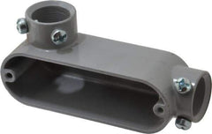 Hubbell Killark - LL Body, 3/4" Trade, EMT Aluminum Conduit Body - Oval, 5-1/8" OAL, Dry Locations - Eagle Tool & Supply