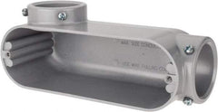 Hubbell Killark - LL Body, 2" Trade, EMT Aluminum Conduit Body - Oval, 9-7/32" OAL, Dry Locations - Eagle Tool & Supply