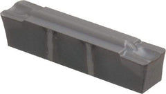 Kennametal - 0505M0G GMP Grade KC5025, 5.05mm Cutting Width Carbide Grooving Insert - 4.2mm Max Depth of Cut, Neutral, 0.8mm Corner Radius, TiAlN Finish - Eagle Tool & Supply