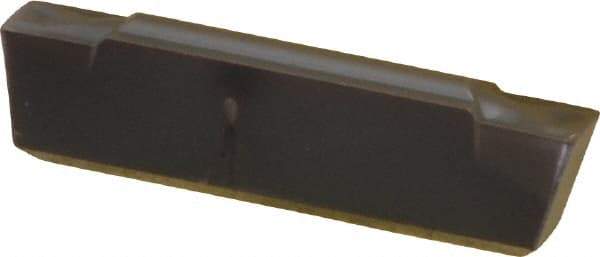 Kennametal - 405G GMN Grade KC5025, 4.05mm Cutting Width Carbide Grooving Insert - 3.5mm Max Depth of Cut, Neutral, 0.4mm Corner Radius, TiAlN Finish - Eagle Tool & Supply