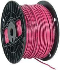 Southwire - THHN/THWN, 14 AWG, 15 Amp, 500' Long, Solid Core, 1 Strand Building Wire - Red, Thermoplastic Insulation - Eagle Tool & Supply