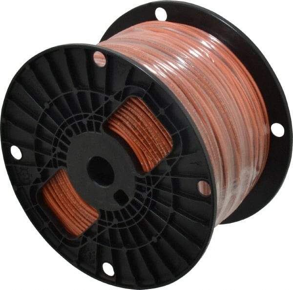 Southwire - THHN/THWN, 14 AWG, 15 Amp, 500' Long, Solid Core, 1 Strand Building Wire - Orange, Thermoplastic Insulation - Eagle Tool & Supply