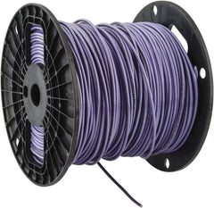 Southwire - THHN/THWN, 14 AWG, 15 Amp, 500' Long, Solid Core, 1 Strand Building Wire - Purple, Thermoplastic Insulation - Eagle Tool & Supply