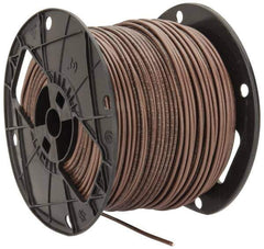 Southwire - THHN/THWN, 12 AWG, 20 Amp, 500' Long, Solid Core, 1 Strand Building Wire - Brown, Thermoplastic Insulation - Eagle Tool & Supply