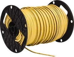 Southwire - THHN/THWN, 10 AWG, 30 Amp, 500' Long, Solid Core, 1 Strand Building Wire - Yellow, Thermoplastic Insulation - Eagle Tool & Supply