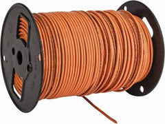 Southwire - THHN/THWN, 10 AWG, 30 Amp, 500' Long, Solid Core, 1 Strand Building Wire - Orange, Thermoplastic Insulation - Eagle Tool & Supply