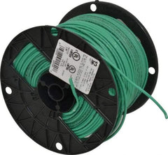 Southwire - THHN/THWN, 12 AWG, 20 Amp, 500' Long, Stranded Core, 19 Strand Building Wire - Green, Thermoplastic Insulation - Eagle Tool & Supply