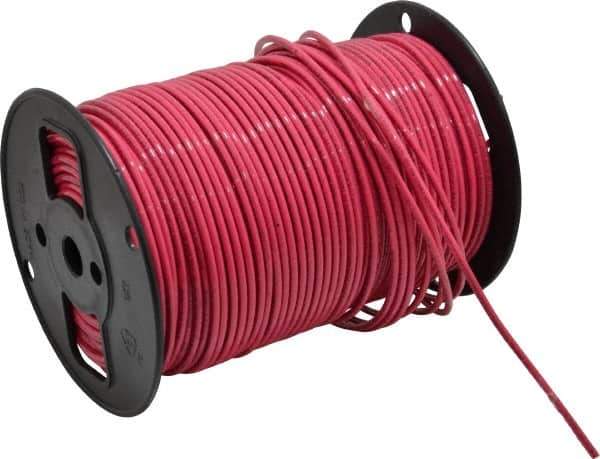 Southwire - THHN/THWN, 10 AWG, 30 Amp, 500' Long, Stranded Core, 19 Strand Building Wire - Red, Thermoplastic Insulation - Eagle Tool & Supply