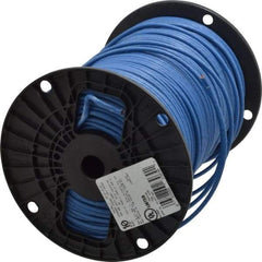 Southwire - THHN/THWN, 10 AWG, 30 Amp, 500' Long, Stranded Core, 19 Strand Building Wire - Blue, Thermoplastic Insulation - Eagle Tool & Supply