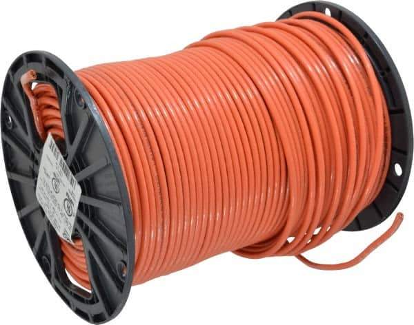 Southwire - THHN/THWN, 10 AWG, 30 Amp, 500' Long, Stranded Core, 19 Strand Building Wire - Orange, Thermoplastic Insulation - Eagle Tool & Supply