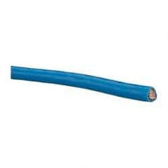 Southwire - THHN/THWN, 6 AWG, 55 Amp, 500' Long, Stranded Core, 19 Strand Building Wire - Blue, Thermoplastic Insulation - Eagle Tool & Supply