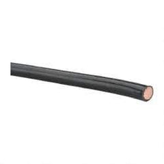 Southwire - THHN/THWN, 4 AWG, 70 Amp, 500' Long, Stranded Core, 19 Strand Building Wire - Black, Thermoplastic Insulation - Eagle Tool & Supply