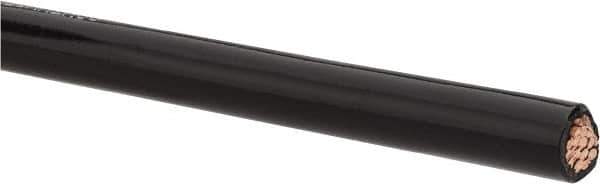 Southwire - THHN/THWN, 2 AWG, 95 Amp, 500' Long, Stranded Core, 19 Strand Building Wire - Black, Thermoplastic Insulation - Eagle Tool & Supply