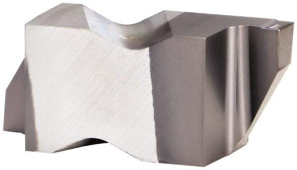 Kennametal - 3078NG K Grade KCU10, 1.98mm Cutting Width Carbide Grooving Insert - 2.39mm Max Depth of Cut, Right Hand, 0.19mm Corner Radius, AlTiN Finish - Eagle Tool & Supply