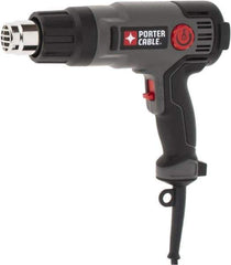 Porter-Cable - 120 to 1,150°F Heat Setting, 19 CFM Air Flow, Heat Gun - 120 Volts, 11.7 Amps, 1,500 Watts, 6' Cord Length - Eagle Tool & Supply