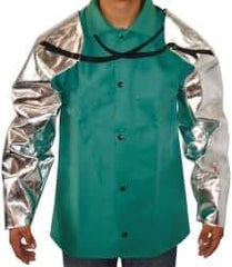 PRO-SAFE - Size Universal, Silver/Yellow Aluminzed Kevlar Aluminized Sleeve - 28" Long Sleeve - Eagle Tool & Supply